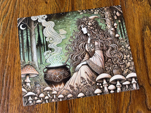 Forest Witch & Cauldron