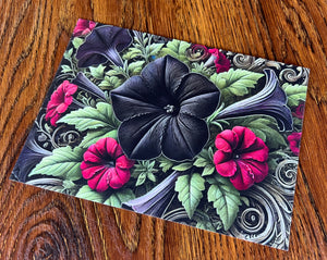 Midnight & Crimson Petunias